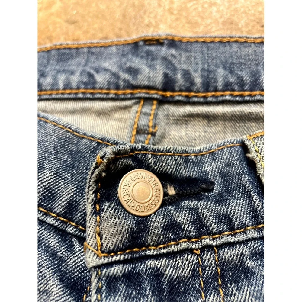 Levi's 505 Straight Leg Jeans Mens 32x30 Blue‎ Denim Cotton Stretch Regular Fit
